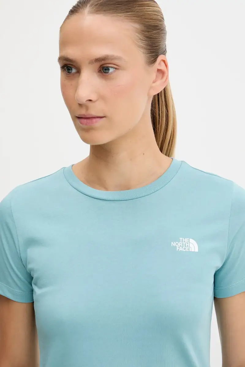 The North Face T-shirt Donna Blu 3121606 miniatura 4