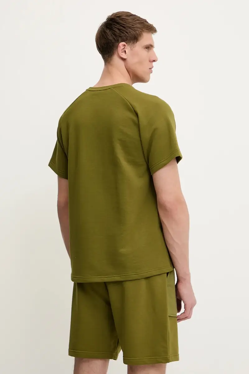 t-shirt Terry Relaxed colore verde con applicazione NF0A8C28PIB1 miniatura 3