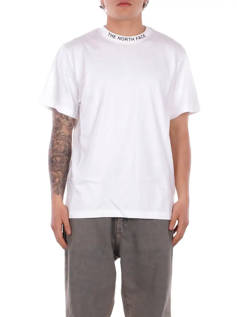 T-shirt Uomo THE NORTH FACE White zumu relaxed short sleeve te
