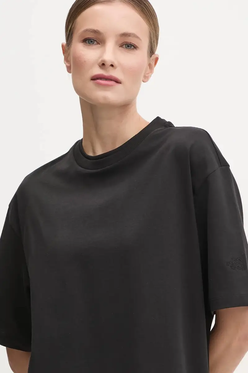 vestito in cotone Oversized colore nero NF0A8C2EJK31 miniatura 4