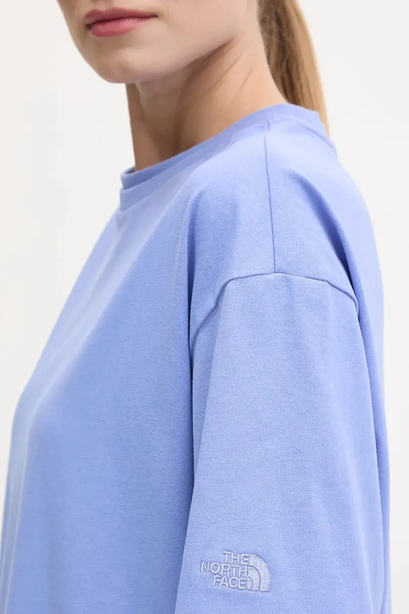 vestito in cotone Oversized colore violetto NF0A8C2E0YI1 miniatura 5