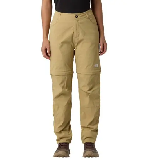 W Exploration Reg Tapered Convertible - pantaloni zip-off - donna Light Brown