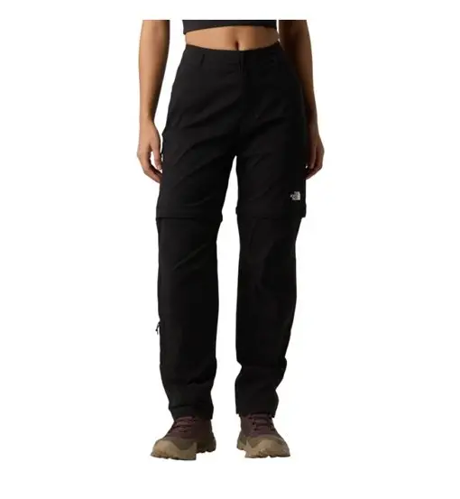 W Exploration Reg Tapered Convertible - pantaloni zip-off - donna TNF Black