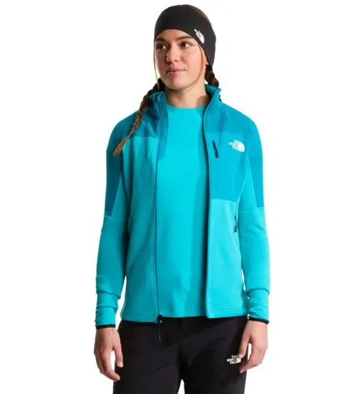 W Polartec Powergrid Stormgap - felpa in pile - donna Blue