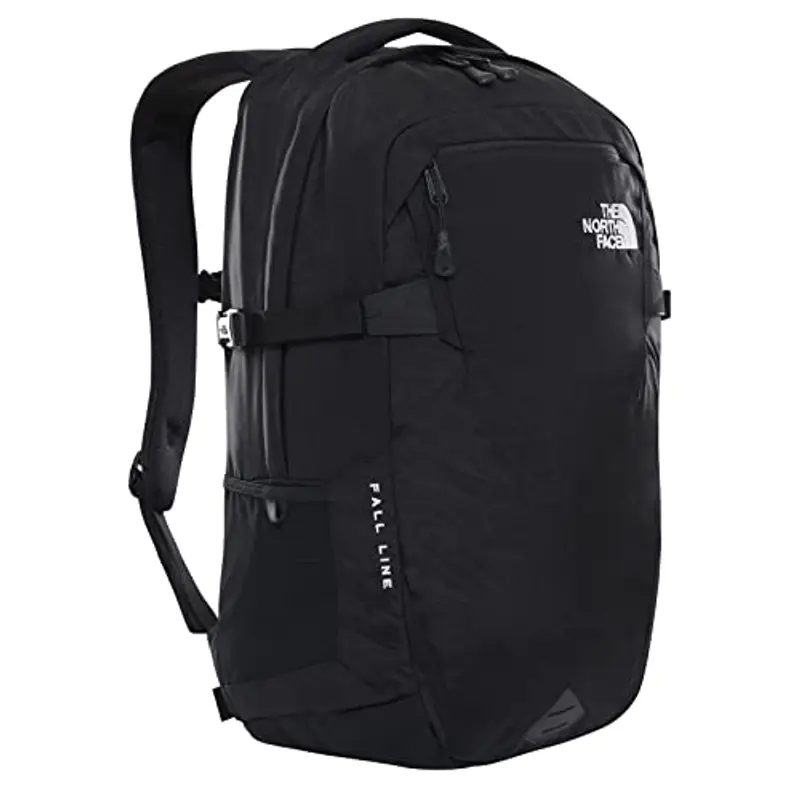 THE NORTH FACE - Zaino Fall Line - Zaino riflettente per la scuola, il lavoro e i viaggi con custodia per laptop foderata in pile - TNF Black