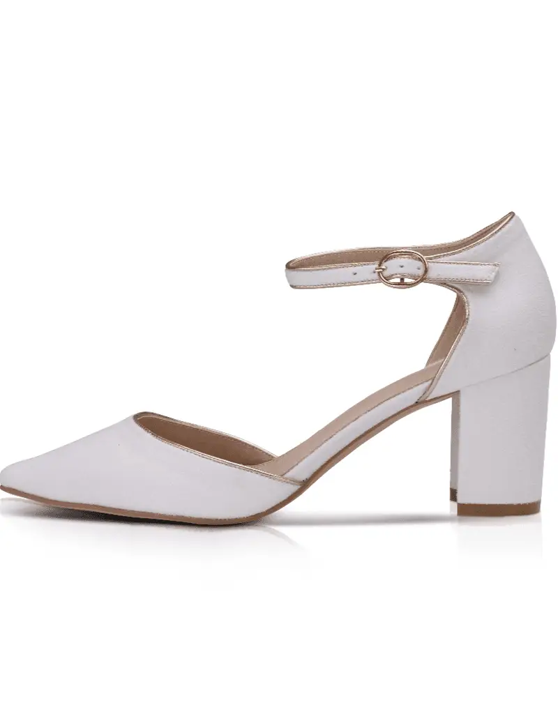 Freya Scarpe da Sposa Velour | Maat Ivory