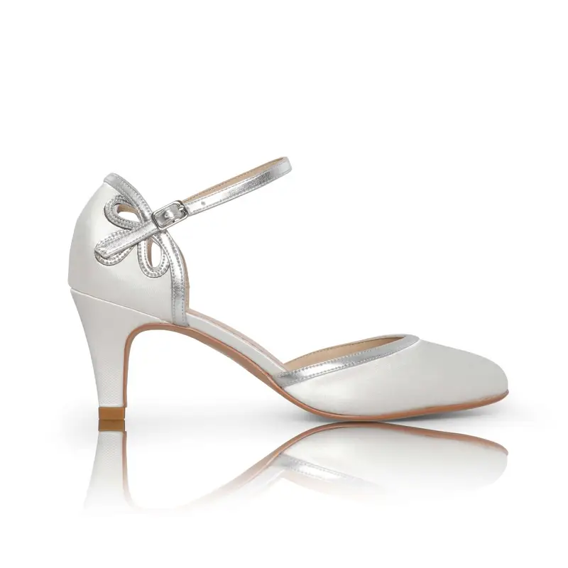 Scarpe da sposa Nina Silver | Maat Argento