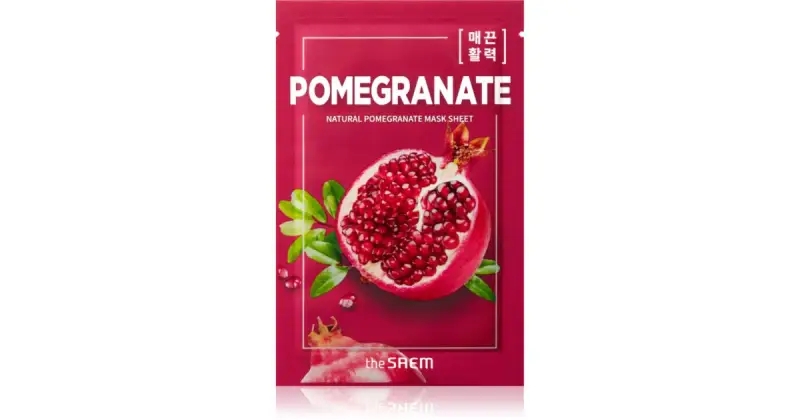 Natural Melograno maschera in tessuto effetto lifting e illuminante 21 ml