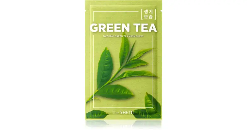 Natural Te verde maschera in tessuto idratante e lenitiva 21 ml