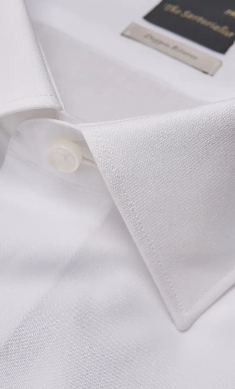 Camicia the sartorialist doppio ritorto bianca - regular fit, colore bianco miniatura 2