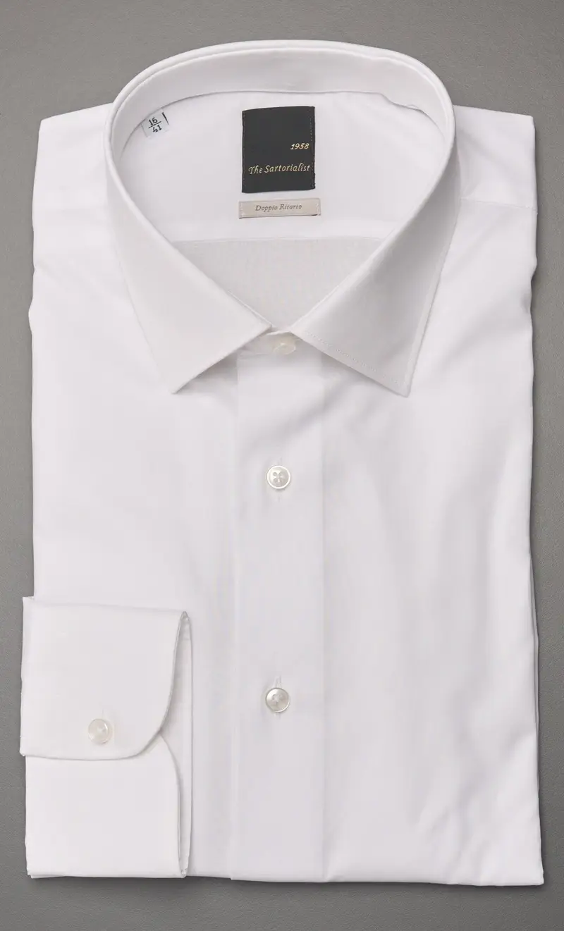 Camicia the sartorialist doppio ritorto bianca - regular fit, colore bianco