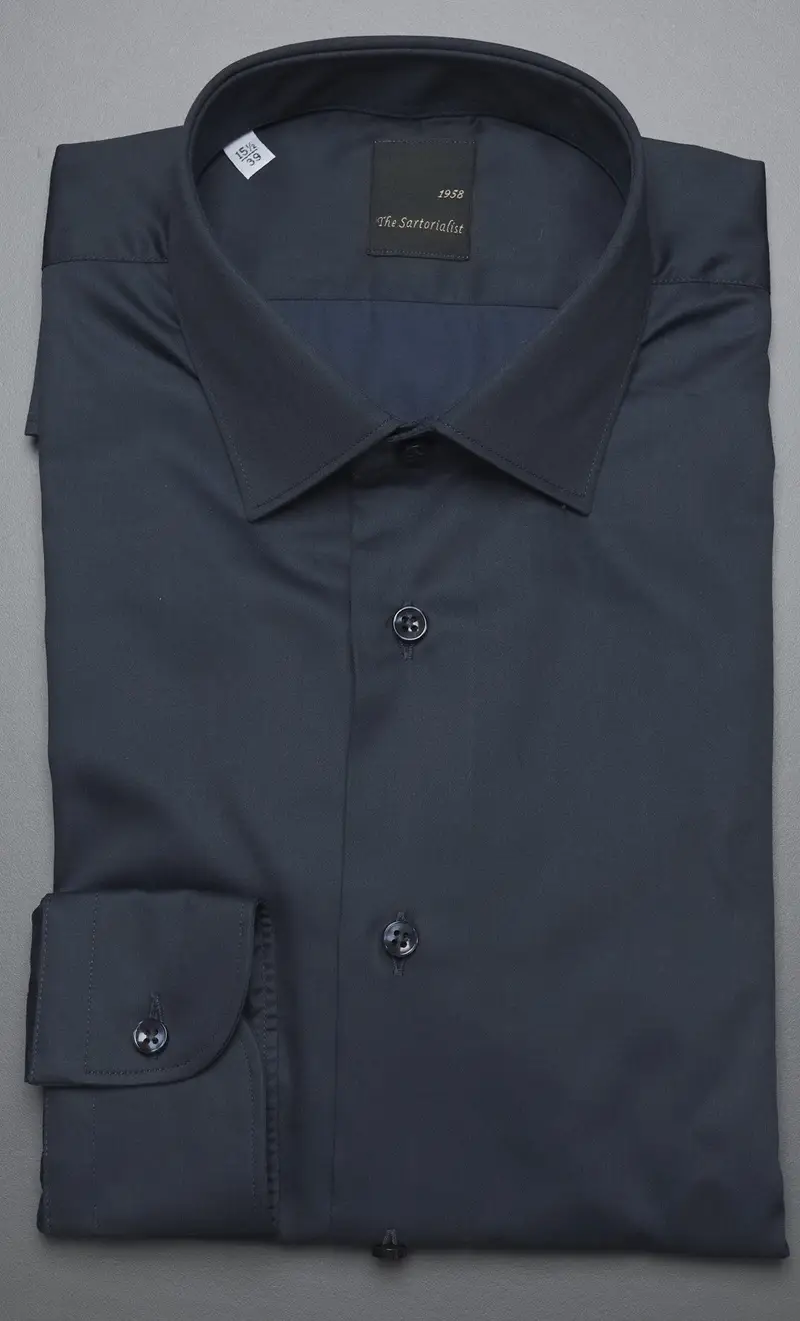 Camicia the sartorialist liscia blu, colore blu