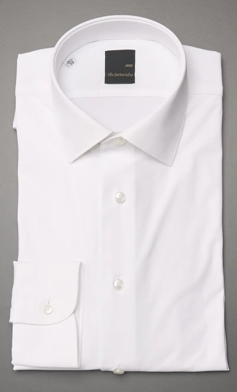 Camicia the sartorialist tecnica super stretch bianca, colore bianco