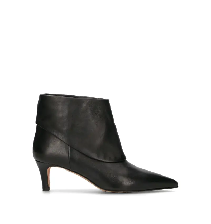 Tronchetto donna nero in pelle Vario