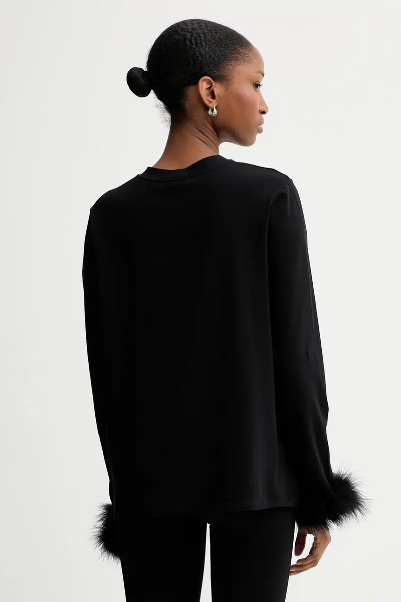 camicia a maniche lunghe colore nero LSTS02P002F miniatura 3