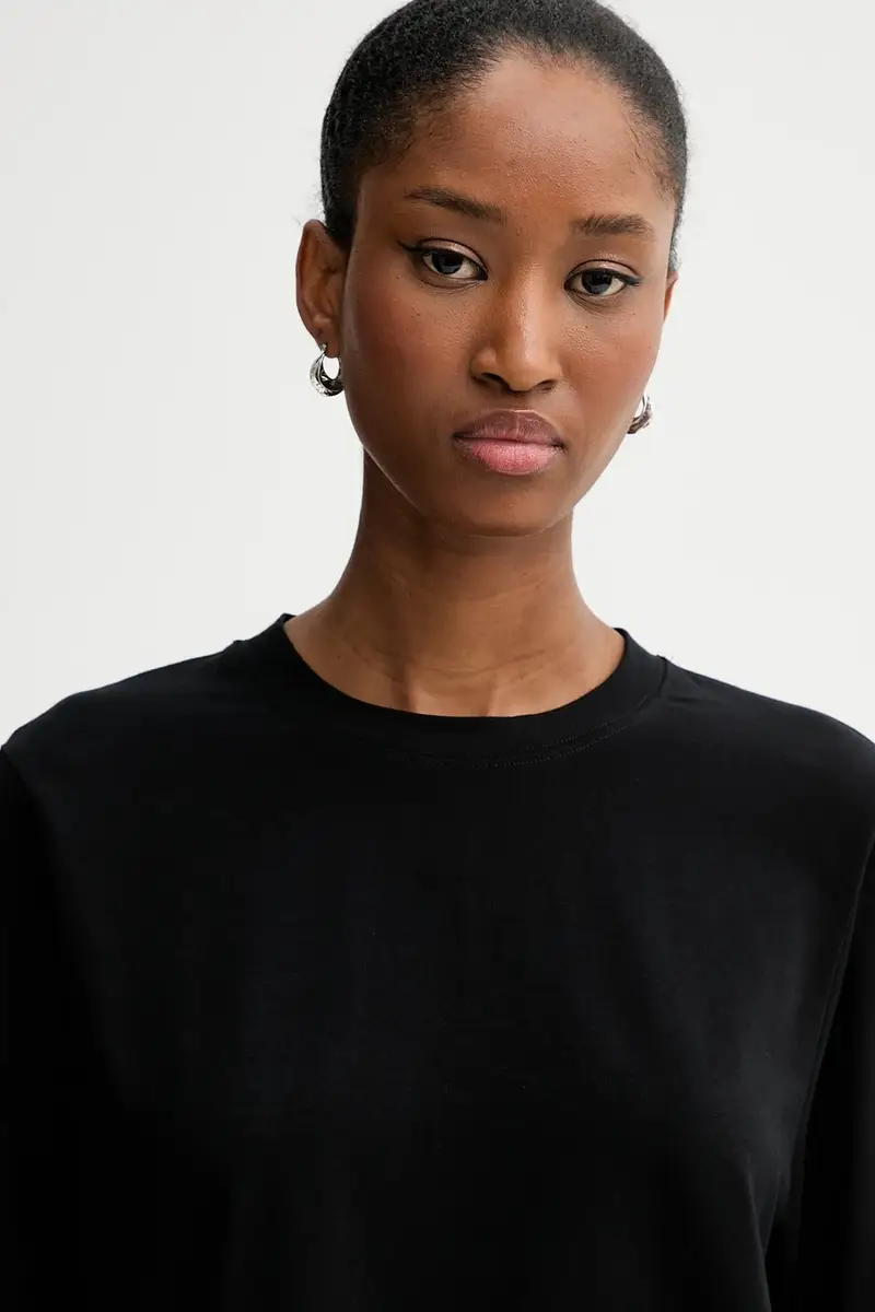 camicia a maniche lunghe colore nero LSTS02P002F miniatura 4