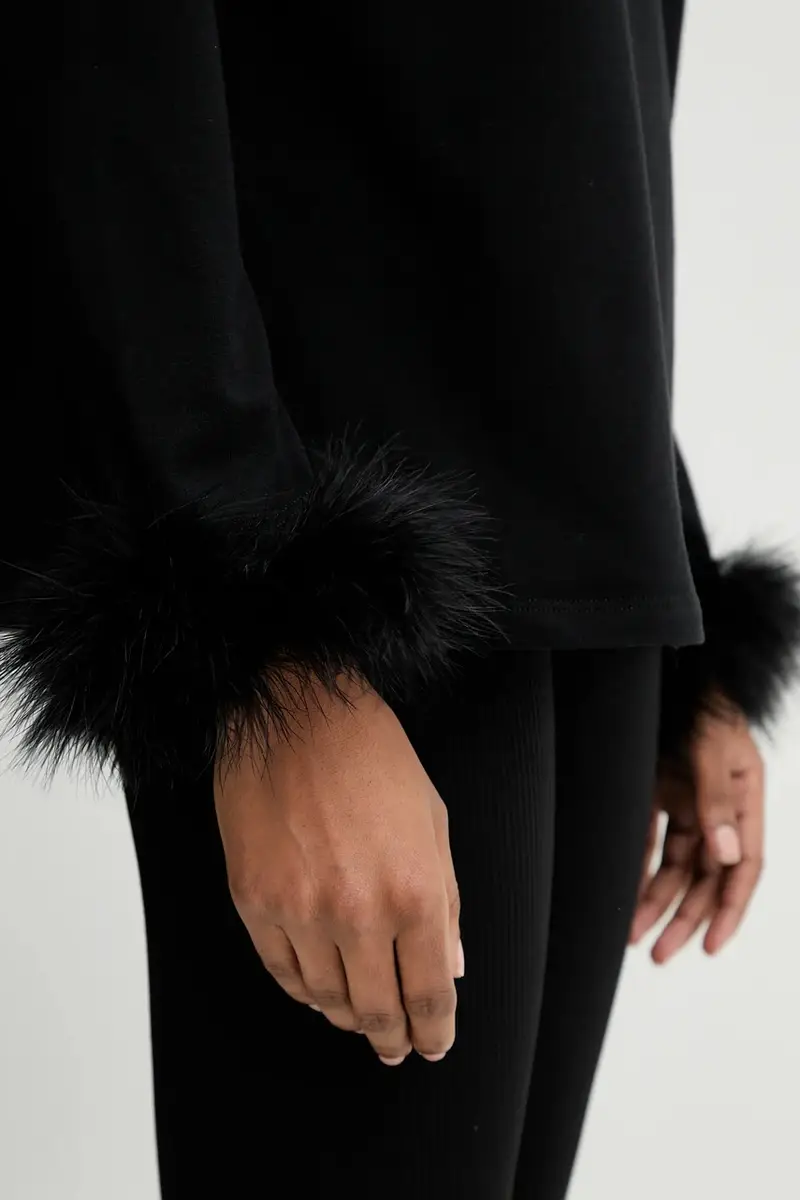 camicia a maniche lunghe colore nero LSTS02P002F miniatura 5