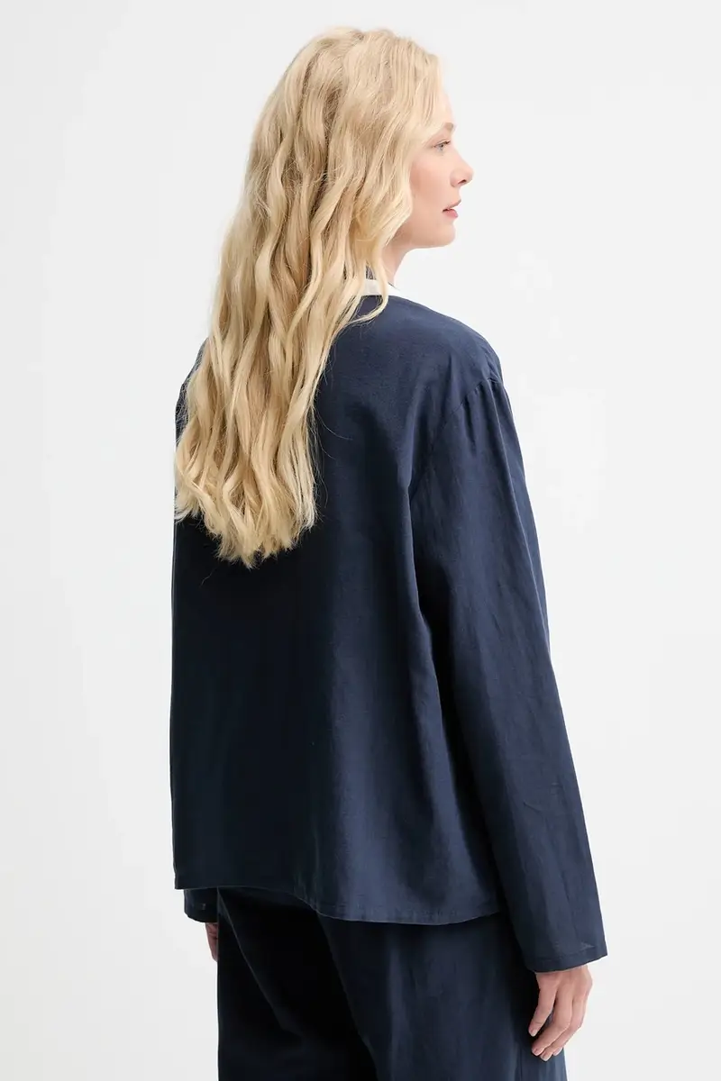 camicia donna colore blu navy FW2402ES miniatura 3