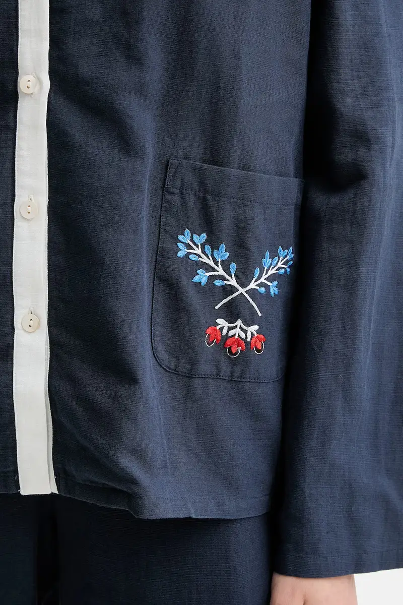 camicia donna colore blu navy FW2402ES miniatura 5