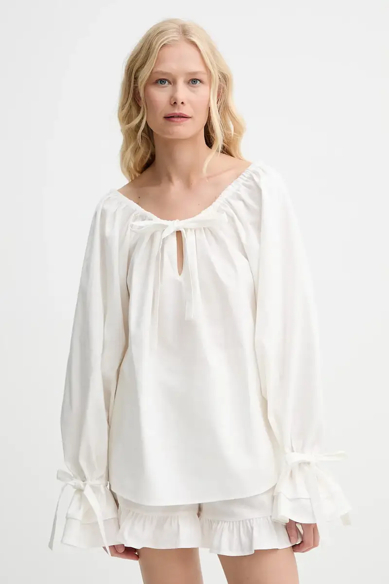 maglietta di lino donna colore beige CHBL06P009N