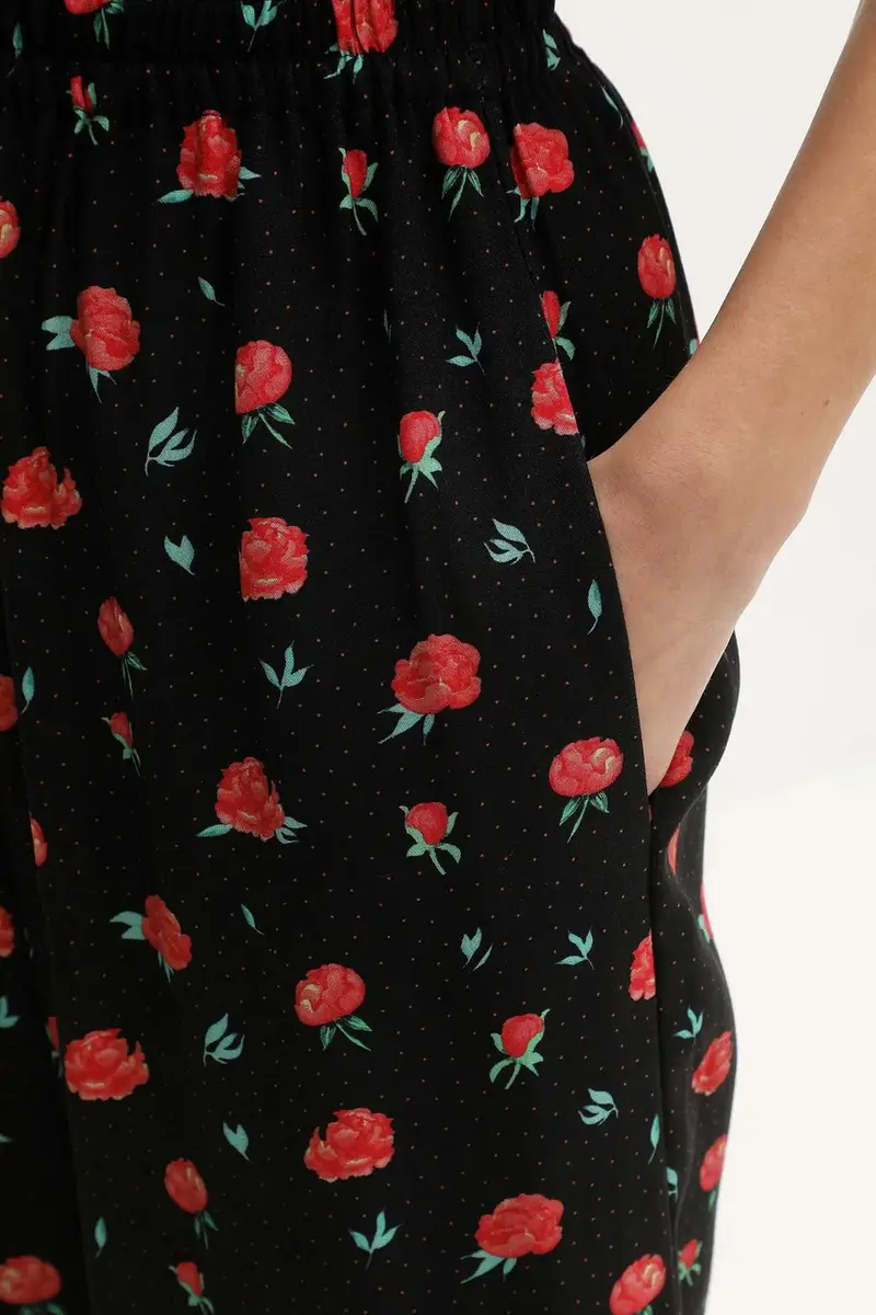 pantaloni donna colore nero PSPT03F021N miniatura 4