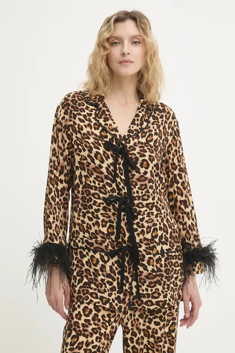 pigiama donna colore marrone BWSP02A025F miniatura 2