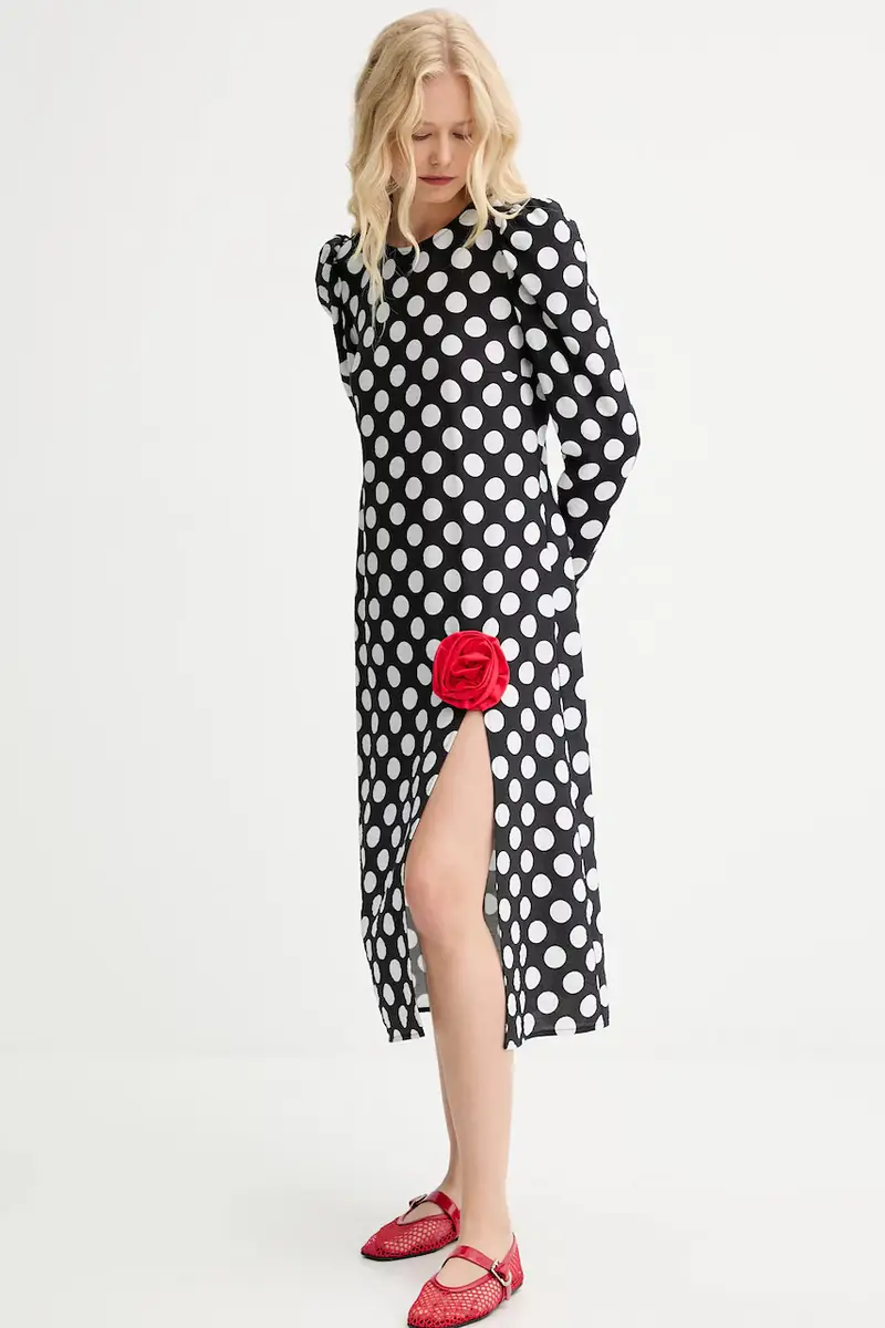 vestito colore nero DNDR02G097R miniatura 3