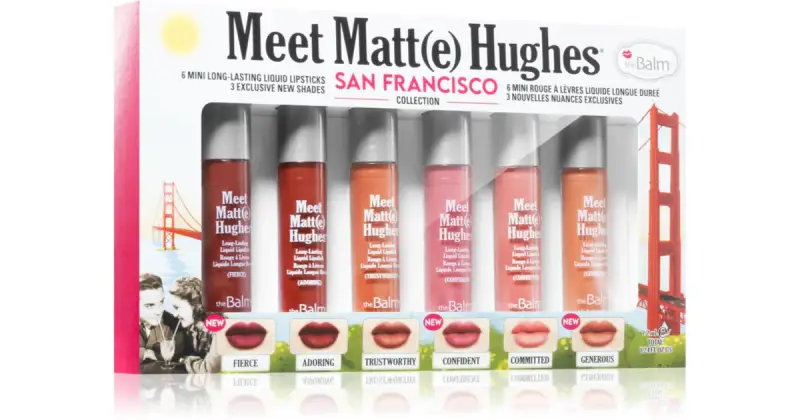 Meet Matt(e) Hughes Mini Kit San Francisco set di rossetto liquido per un effetto lunga durata