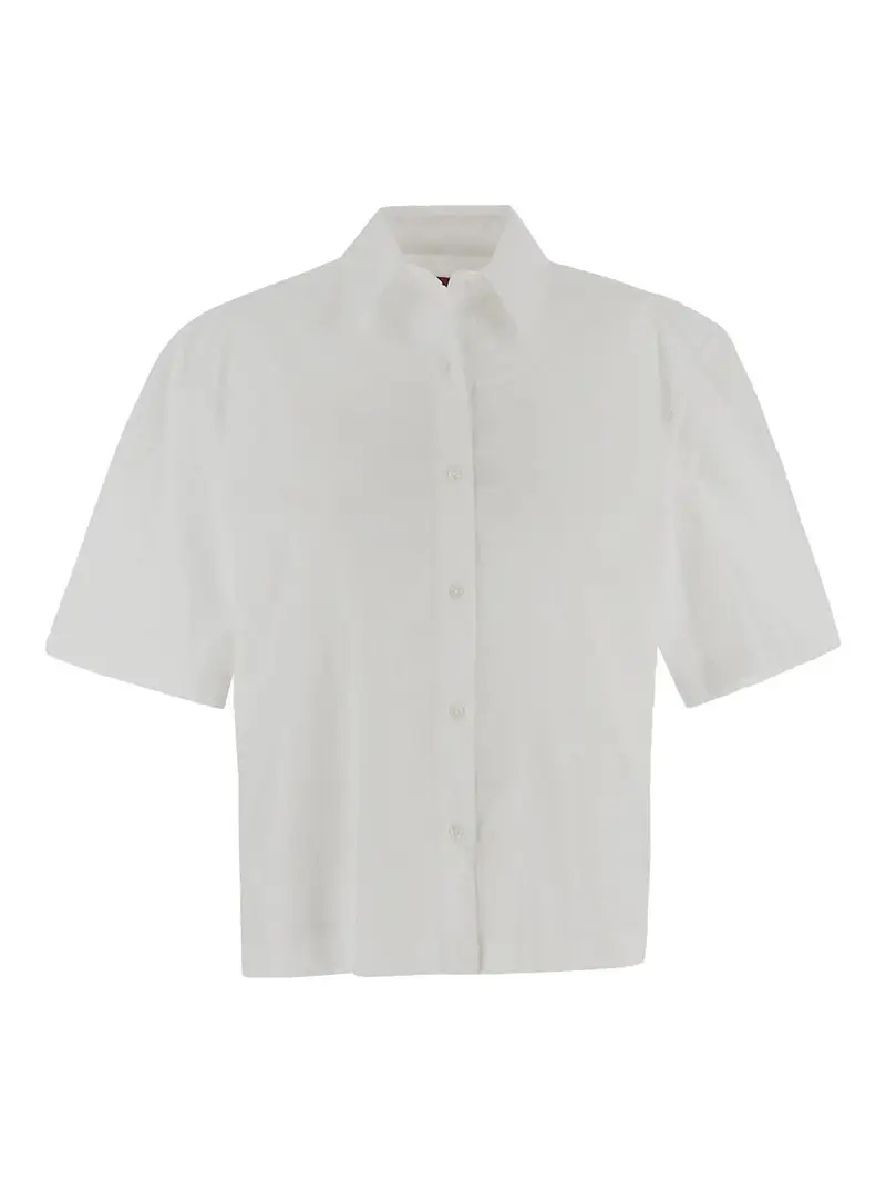 Camicia corta classica Bianco