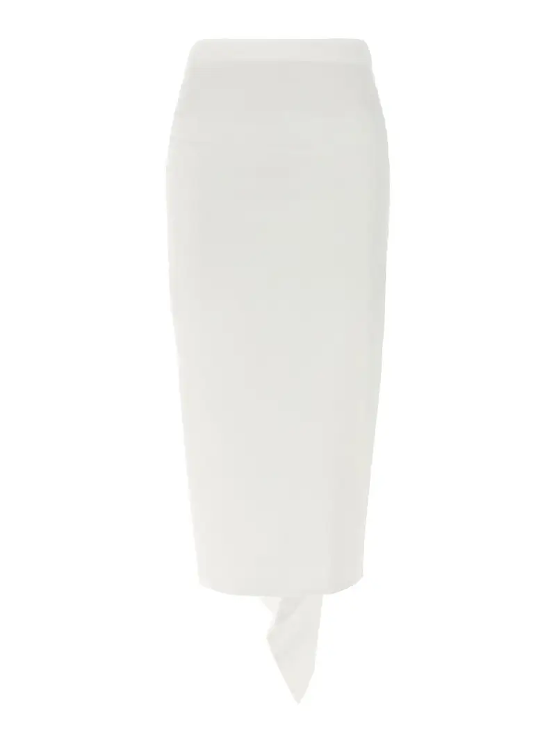 Gonna longuette Bianco