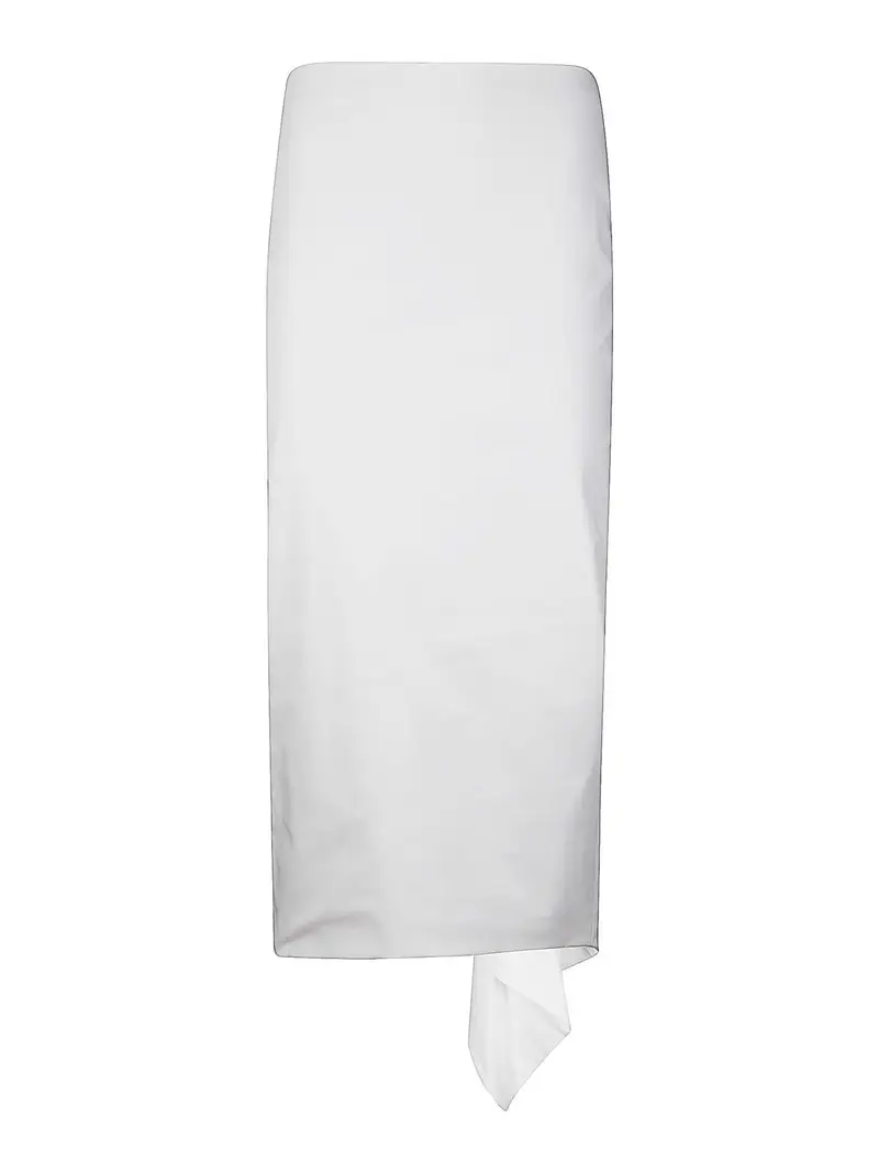 Gonna midi longuette Bianco