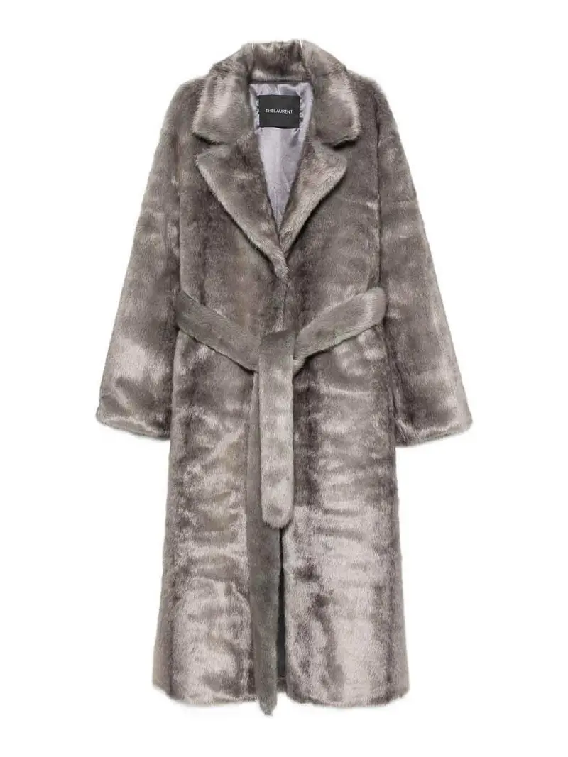 Cappotto in pelliccia sintetica Grigio