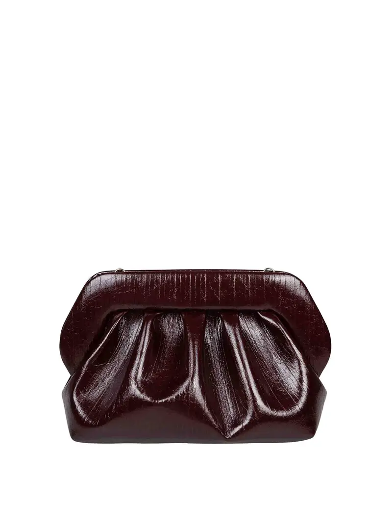 Borsa A Mano Bios In Ecopelle Effetto Rigato Marrone