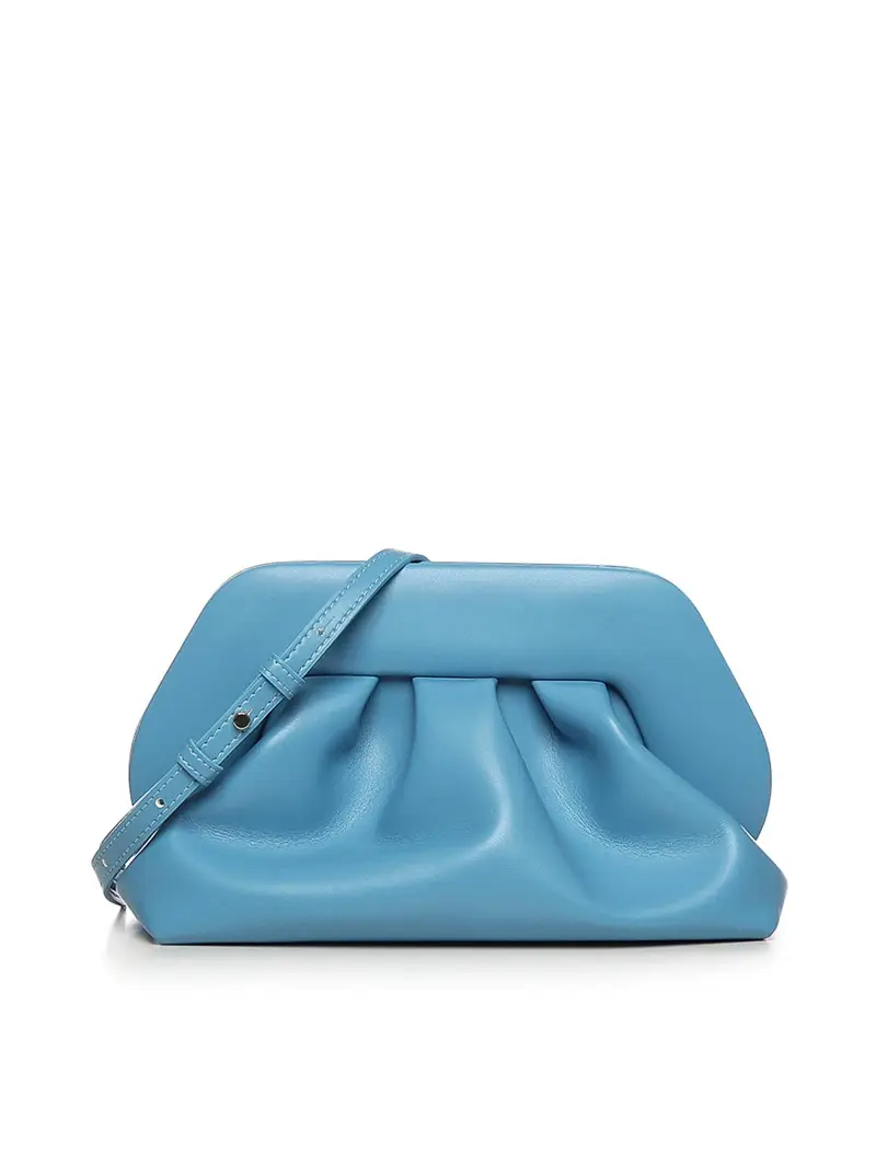 Pochette media in tessuto Bios Vegan Azzurro
