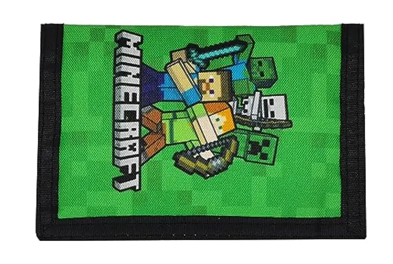 Theonoi Ottima Idea Regalo Horses/Bambini Portafoglio, Minecraft, 9 x 13 cm, Comic miniatura 2
