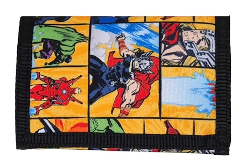 Theonoi Portafoglio per bambini per ragazzi e ragazze accessori per borse scolastiche, Avengers, 9 x 13 cm, Comic miniatura 2