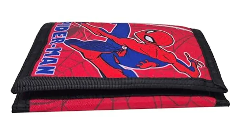 Theonoi Portafoglio per bambini per ragazzi e ragazze accessori per borse scolastiche, Spiderman, 9 x 13 cm, Comic