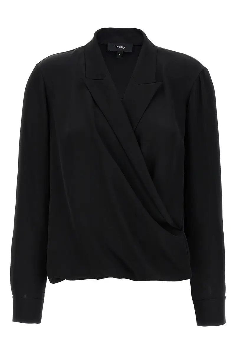 Blusa Pk Label Wrap Nero