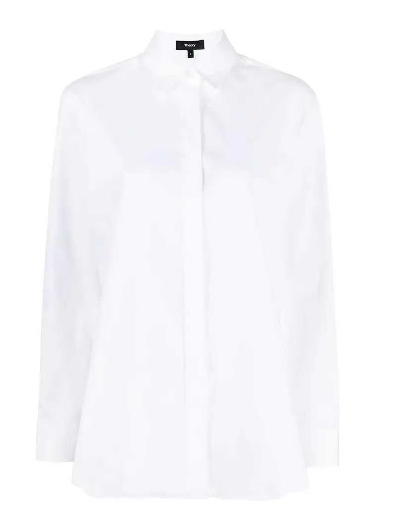 Camicia di cotone Bianco