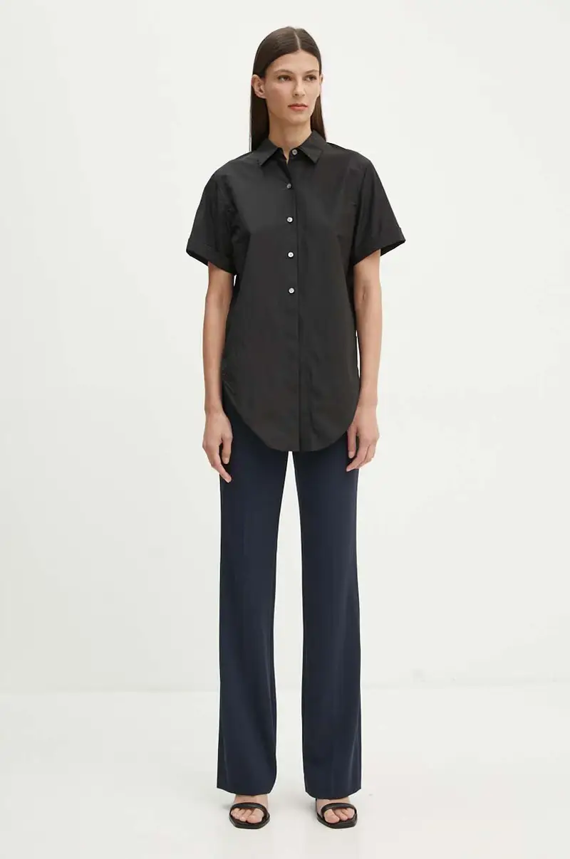 camicia donna colore nero O0504508 miniatura 2