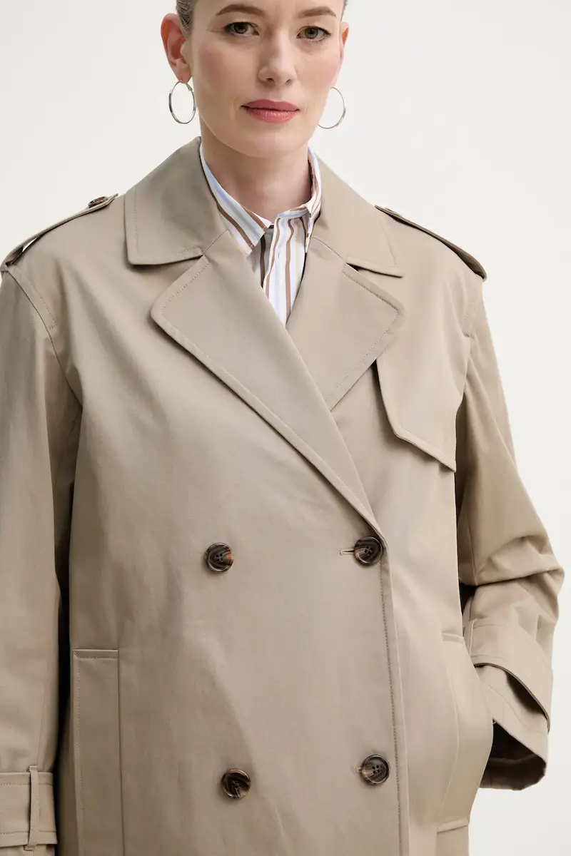 cappotto donna colore beige P0104402 miniatura 2