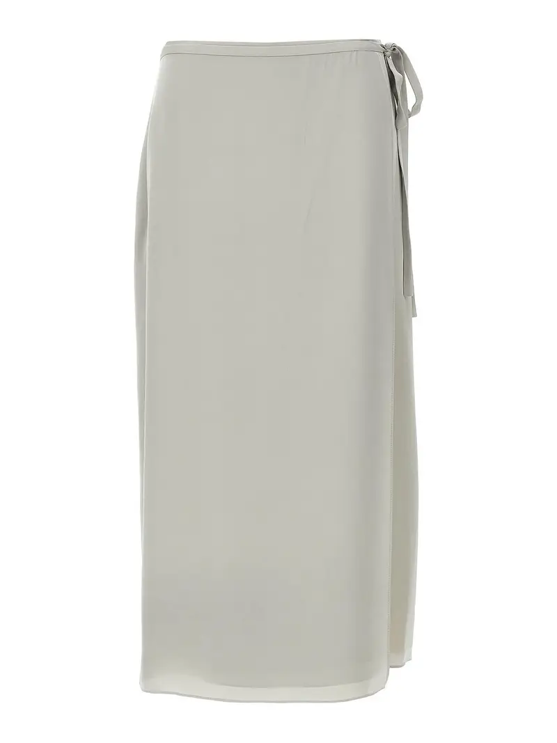 Gonna a portafoglio con cravatta Cl Grigio