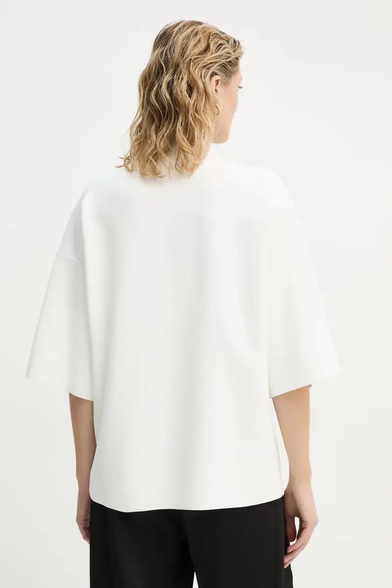 maglione donna colore beige O1116707 miniatura 3