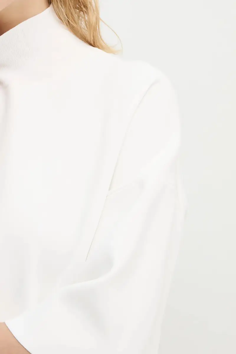 maglione donna colore beige O1116707 miniatura 5