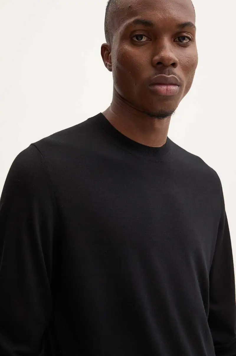 maglione in lana Nero miniatura 4