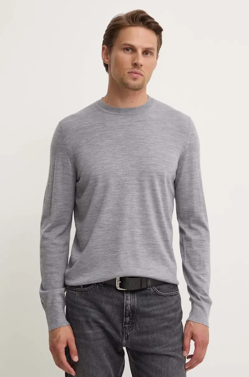 maglione in lana uomo colore grigio J0781713