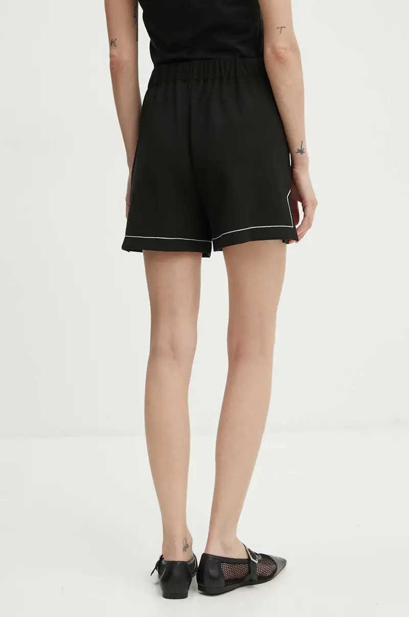 pantaloncini donna colore nero O0626202 miniatura 3