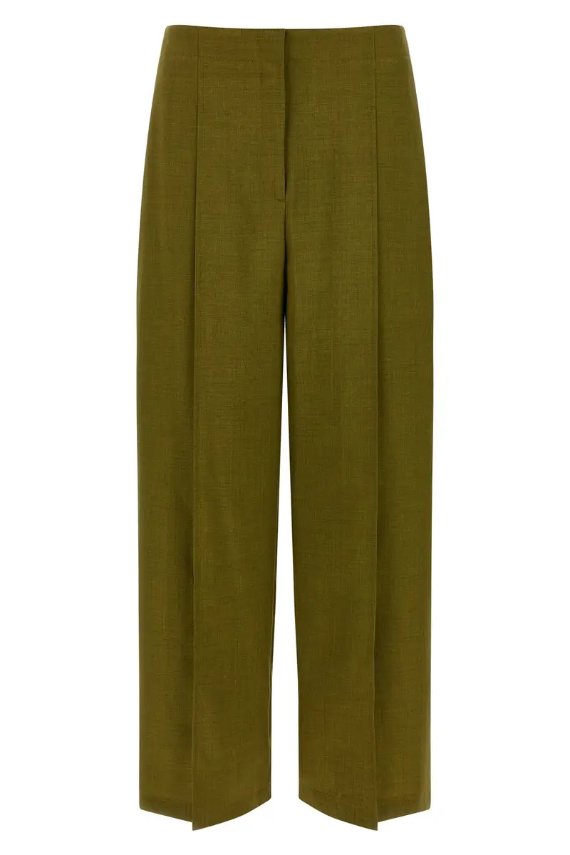 Pantalone 'Deep Pleat' Verde