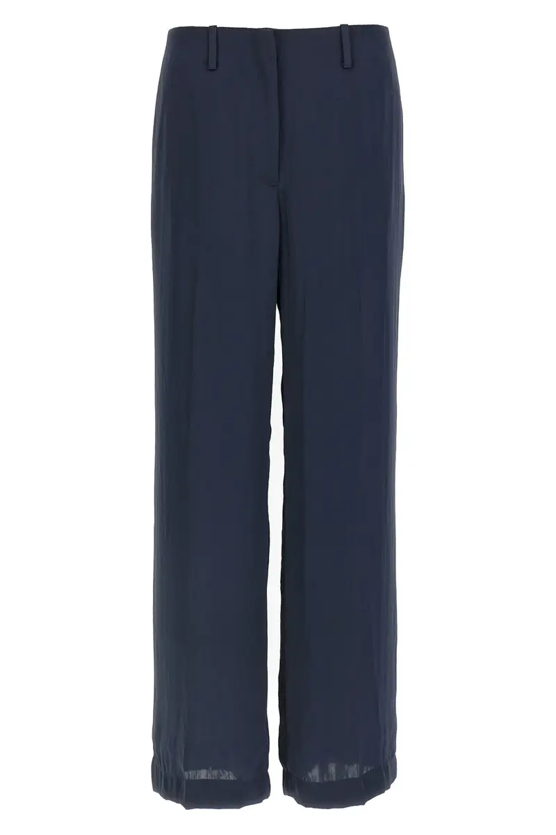 Pantalone Effetto Seta Blu