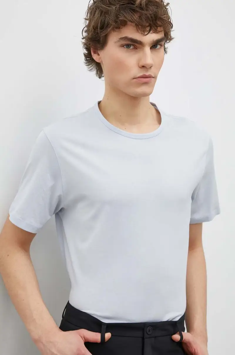 Theory T-shirt Uomo Blu 3579746 miniatura 2